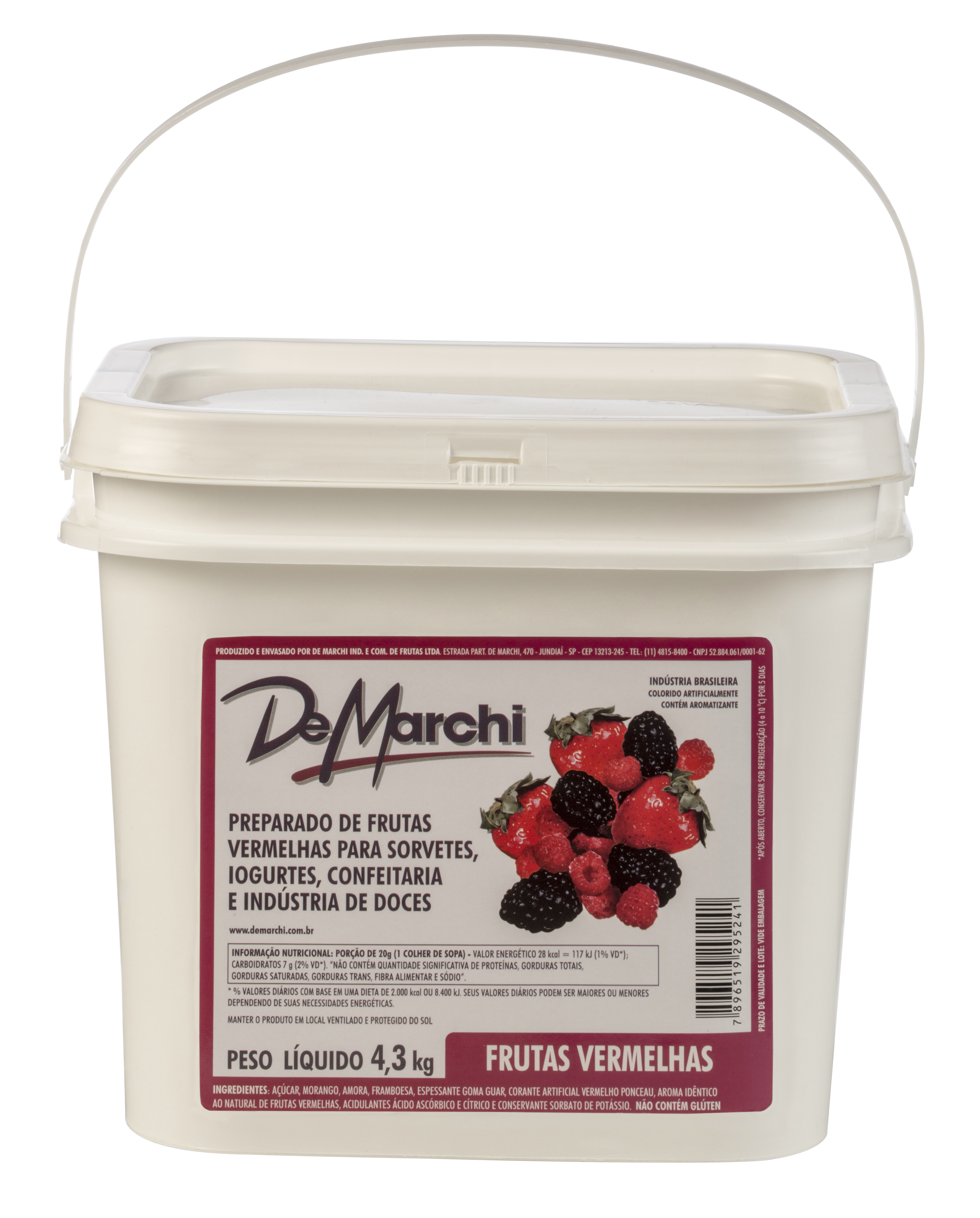 Preparado de frutas vermelhas